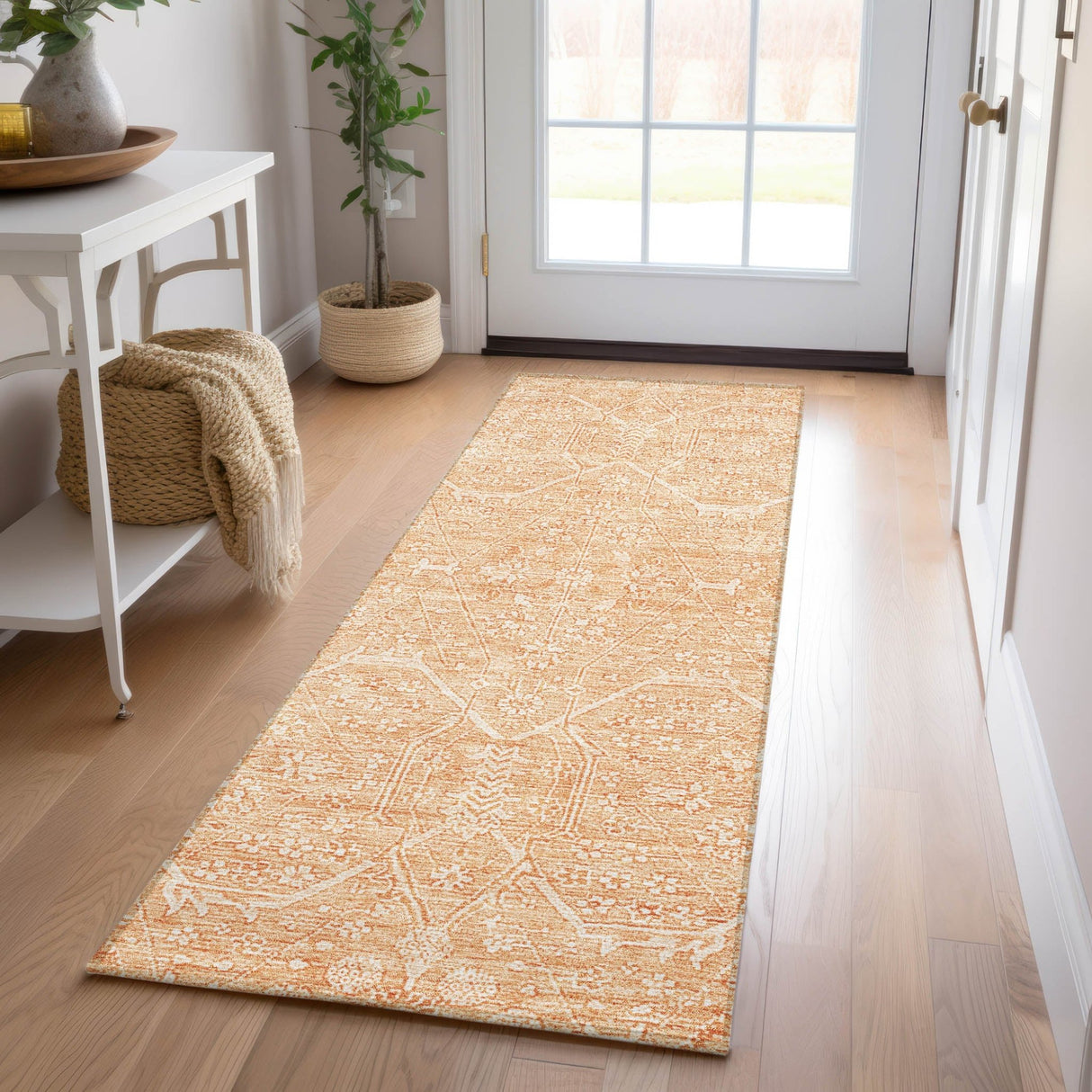 Dalyn Solace SL12 Salmon Rug shown in a room
