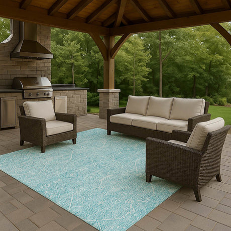 Dalyn Solace SL12 Sky Rug outdoor lifestyle image