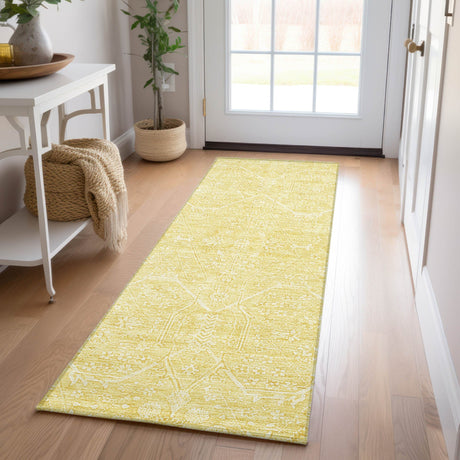 Dalyn Solace SL12 Yellow Rug shown in a room