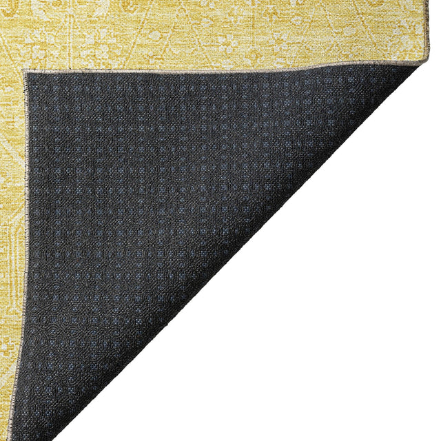 Dalyn Solace SL12 Yellow Rug backing detail