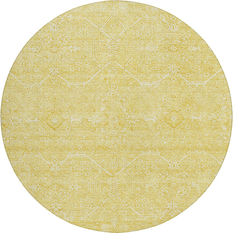 Dalyn Solace SL12 Yellow Rug round rug