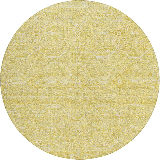 Dalyn Solace SL12 Yellow Rug round rug