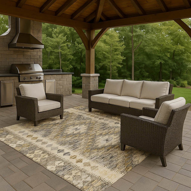 Dalyn Solace SL13 Beige Rug outdoor lifestyle image