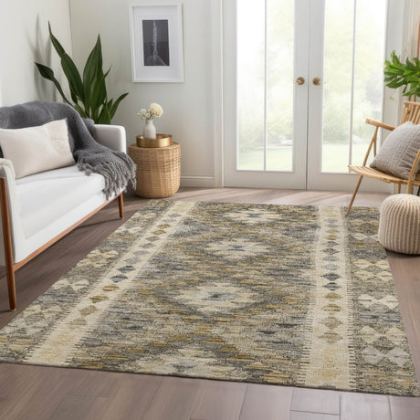 Dalyn Solace SL13 Beige Rug shown in a room