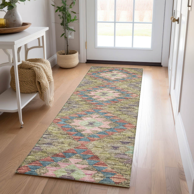 Dalyn Solace SL13 Green Rug shown in a room