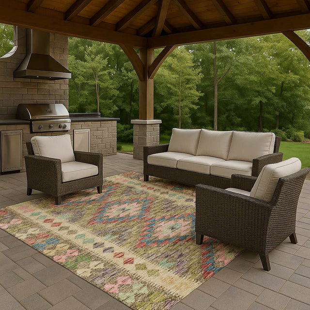 Dalyn Solace SL13 Green Rug outdoor lifestyle image