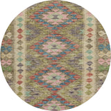 Dalyn Solace SL13 Green Rug round rug