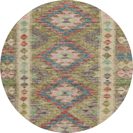 Dalyn Solace SL13 Green Rug round rug