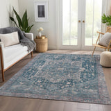 Dalyn Solace SL14 Blue Rug shown in a room