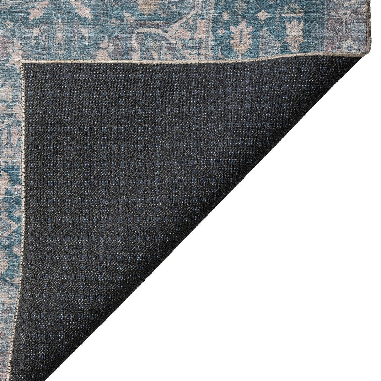 Dalyn Solace SL14 Blue Rug backing detail
