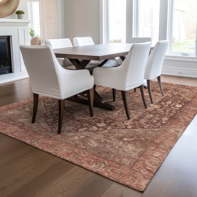 Dalyn Solace SL14 Burgundy Rug shown in a room