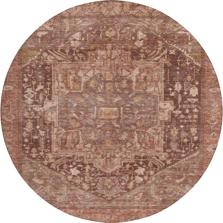 Dalyn Solace SL14 Burgundy Rug round rug