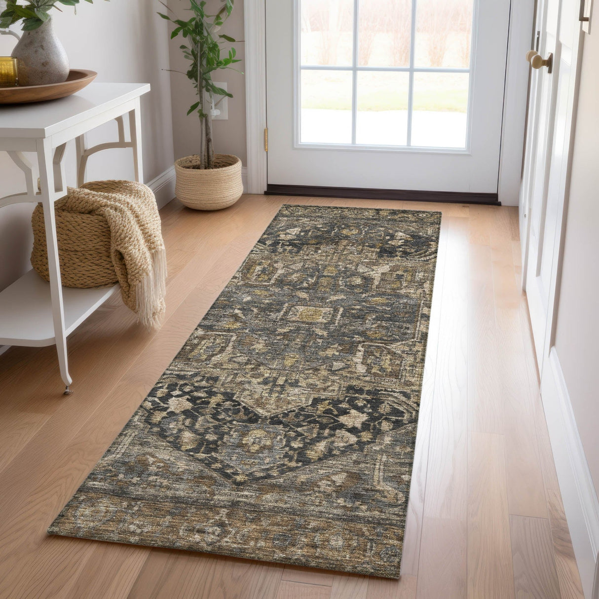 Dalyn Solace SL14 Charcoal Rug shown in a room