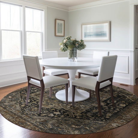Dalyn Solace SL14 Charcoal Rug shown in a room