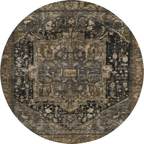 Dalyn Solace SL14 Charcoal Rug round rug