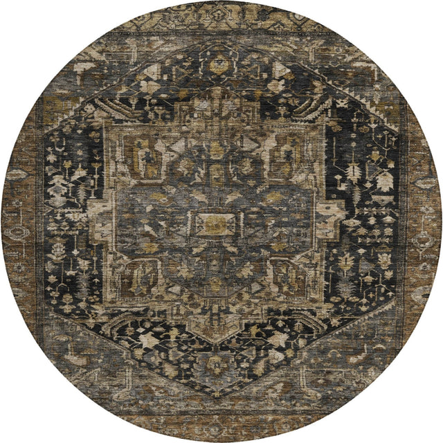 Dalyn Solace SL14 Charcoal Rug round rug