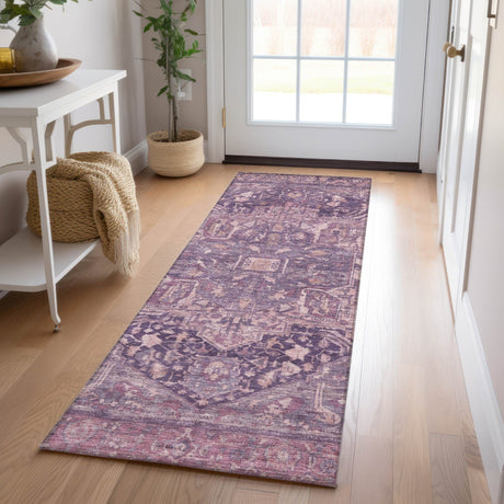 Dalyn Solace SL14 Eggplant Rug shown in a room