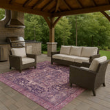 Dalyn Solace SL14 Eggplant Rug outdoor lifestyle image
