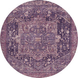 Dalyn Solace SL14 Eggplant Rug round rug