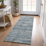 Dalyn Solace SL3 Denim Rug shown in a room