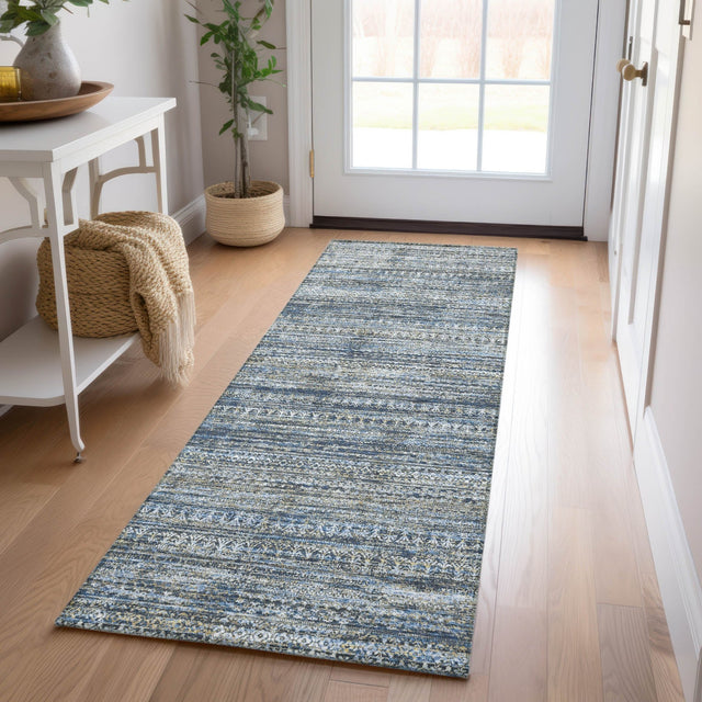 Dalyn Solace SL3 Denim Rug shown in a room