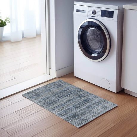 Dalyn Solace SL3 Denim Rug shown in a room