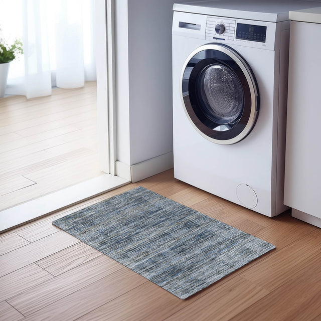Dalyn Solace SL3 Denim Rug shown in a room