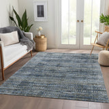 Dalyn Solace SL3 Denim Rug shown in a room