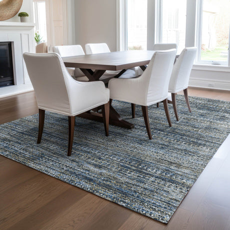 Dalyn Solace SL3 Denim Rug shown in a room