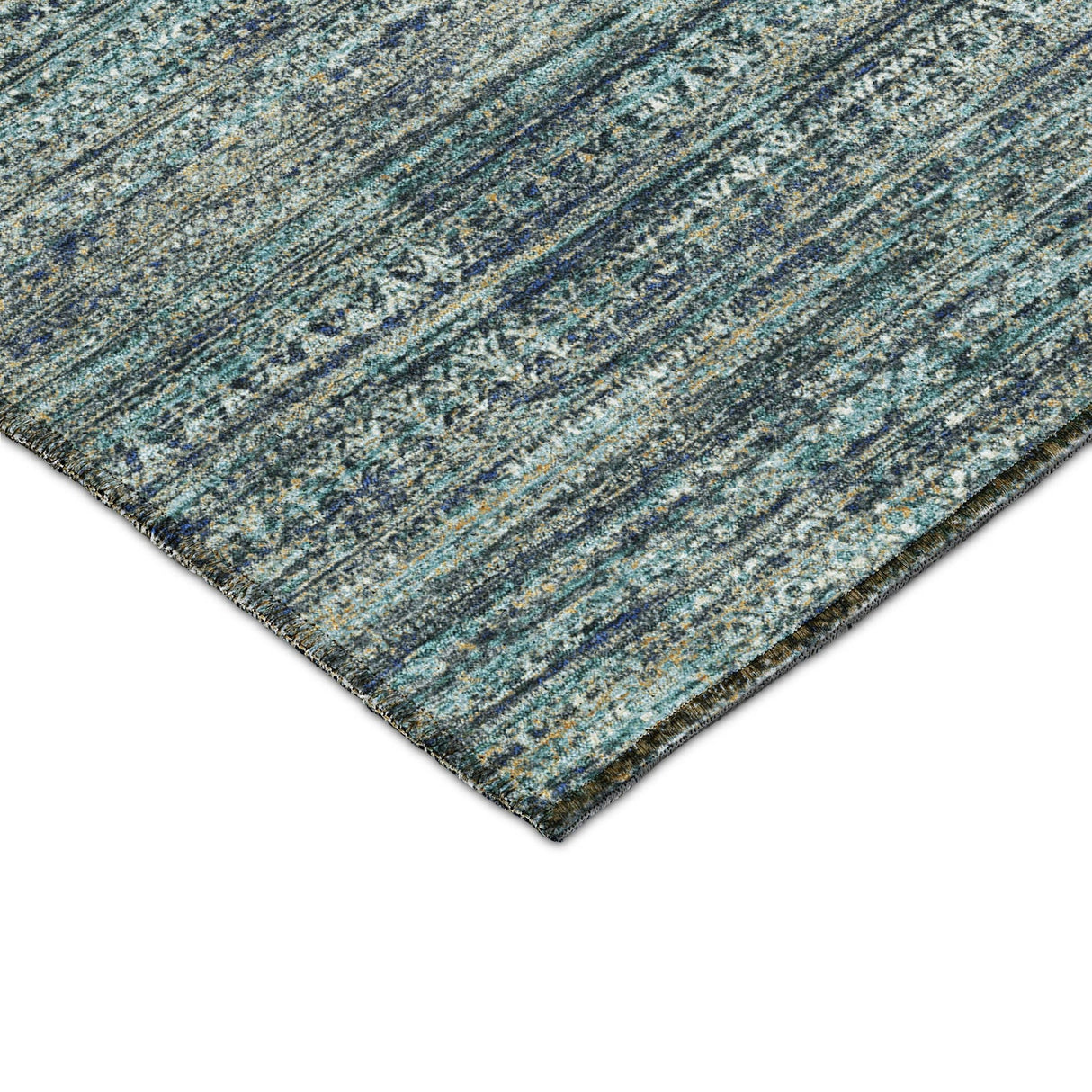 Dalyn Solace SL3 Teal Rug corner detail