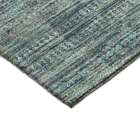 Dalyn Solace SL3 Teal Rug corner detail