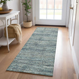Dalyn Solace SL3 Teal Rug shown in a room