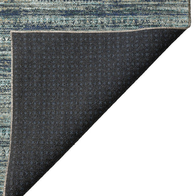 Dalyn Solace SL3 Teal Rug backing detail