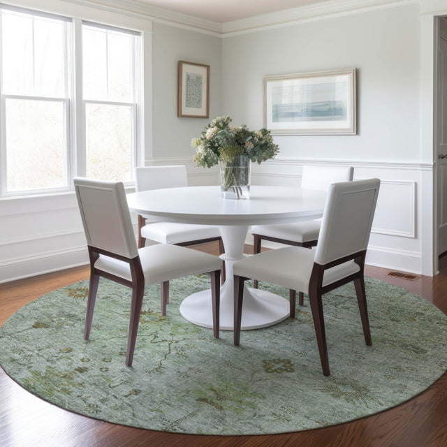 Dalyn Solace SL4 Aloe Rug shown in a room