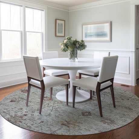 Dalyn Solace SL4 Gray Rug shown in a room