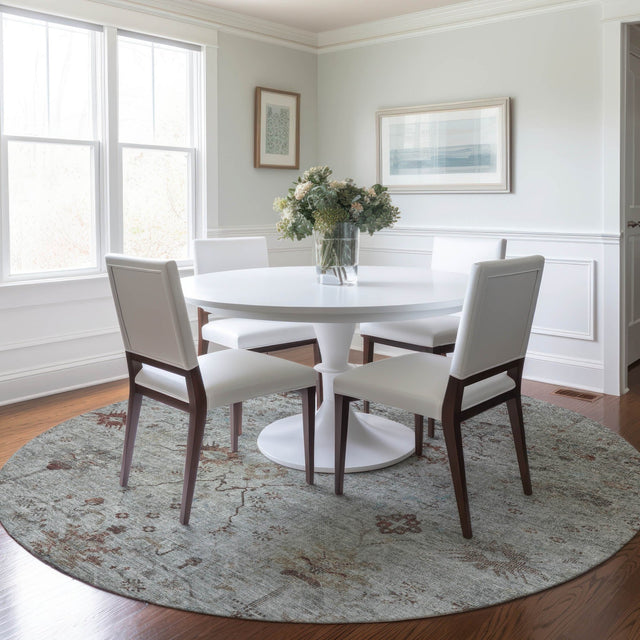 Dalyn Solace SL4 Gray Rug shown in a room