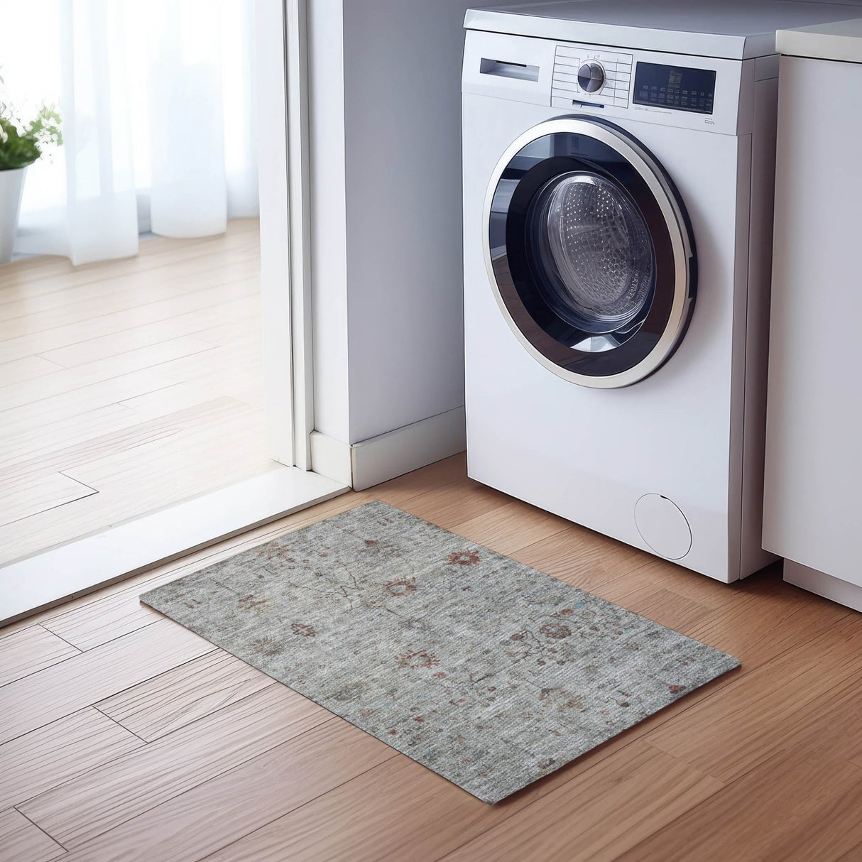Dalyn Solace SL4 Gray Rug shown in a room
