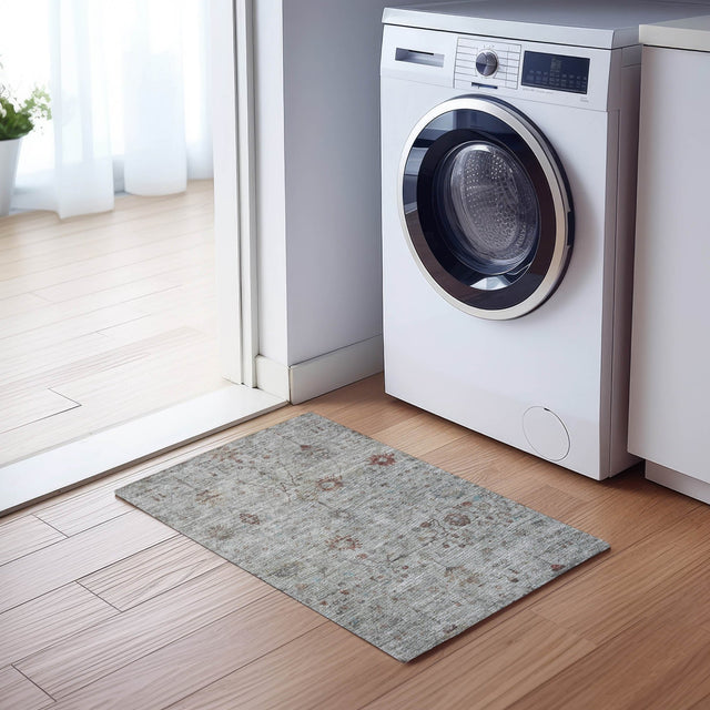 Dalyn Solace SL4 Gray Rug shown in a room