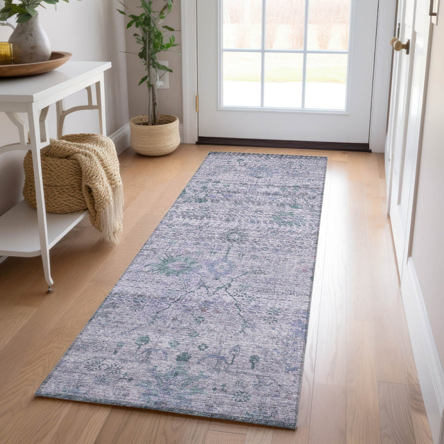 Dalyn Solace SL4 Lavender Rug shown in a room