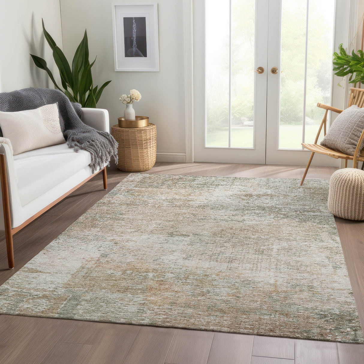 Dalyn Solace SL5 Linen Rug shown in a room