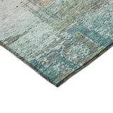 Dalyn Solace SL5 Teal Rug corner detail
