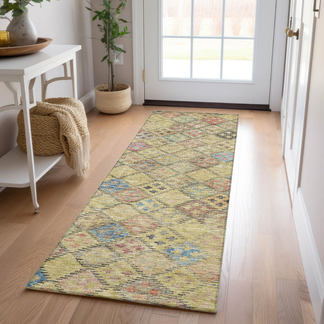 Dalyn Solace SL6 Gold Rug shown in a room