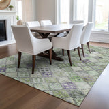 Dalyn Solace SL6 Green Rug shown in a room