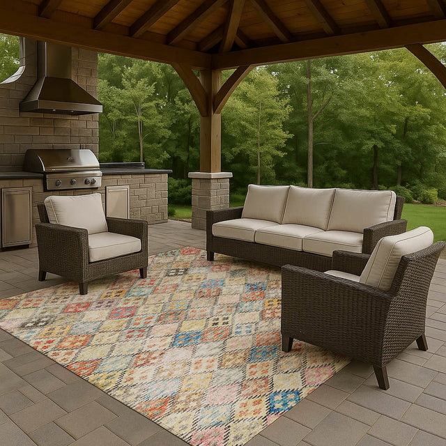 Dalyn Solace SL6 Paprika Rug outdoor lifestyle image