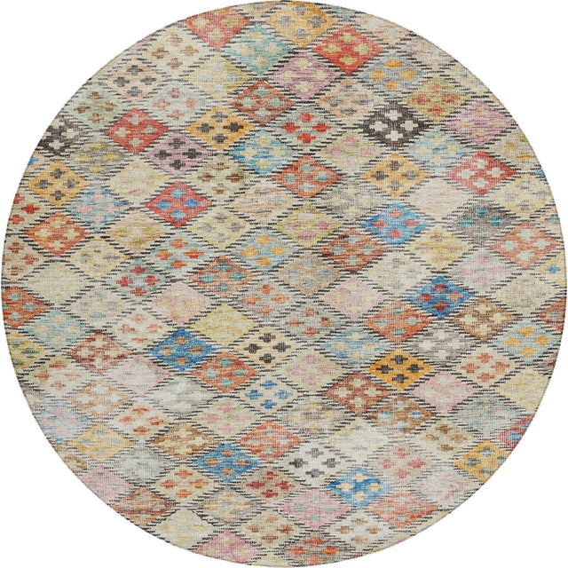Dalyn Solace SL6 Paprika Rug round rug