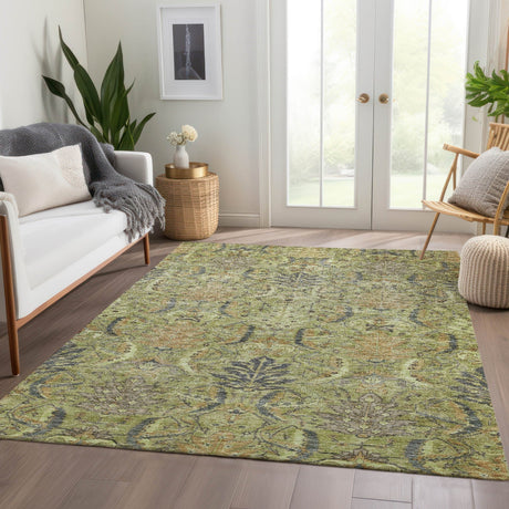 Dalyn Solace SL7 Aloe Rug shown in a room
