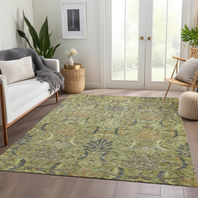 Dalyn Solace SL7 Aloe Rug shown in a room