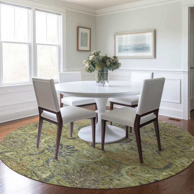 Dalyn Solace SL7 Aloe Rug shown in a room