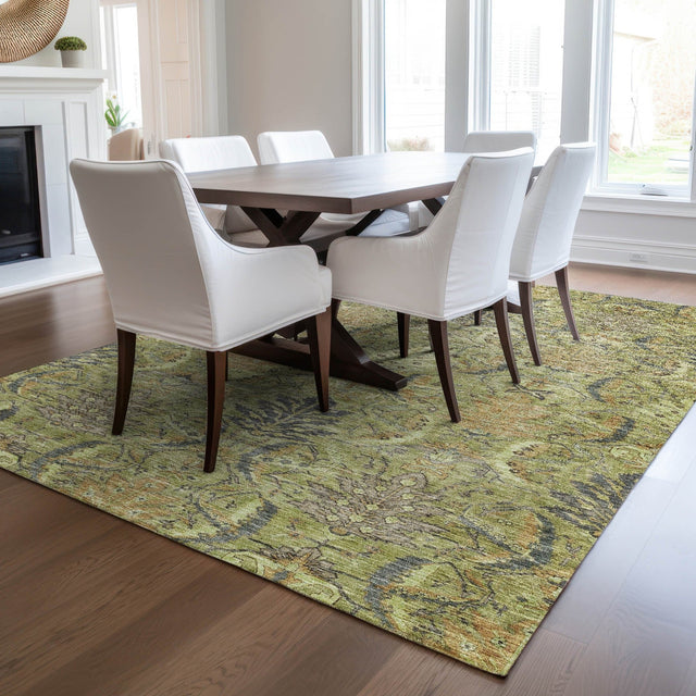 Dalyn Solace SL7 Aloe Rug shown in a room