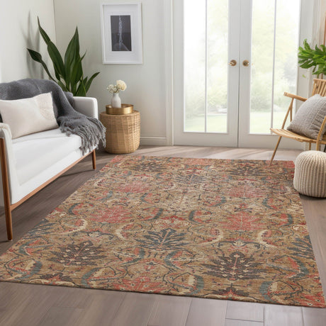 Dalyn Solace SL7 Tan Rug shown in a room